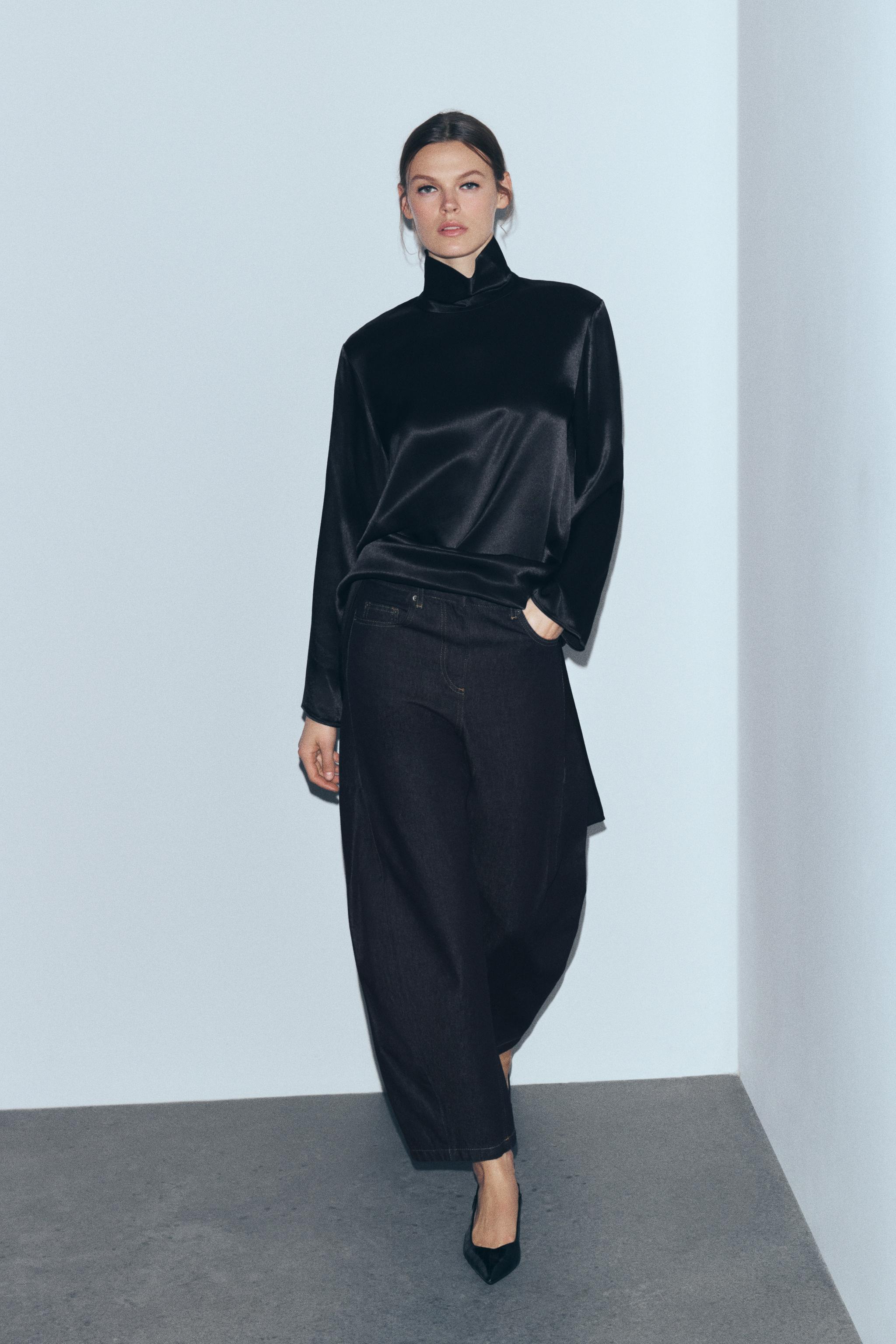 JEAN ZW COLLECTION BALLOON LONGUEUR CHEVILLE TAILLE NORMALE